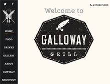 Tablet Screenshot of gallowaygrill.com